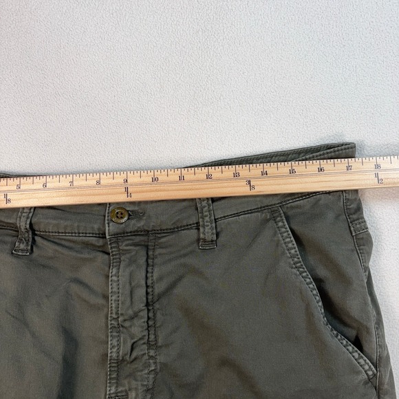 Nudie Jeans Slim Adam Chino Pants Mens 34x33 Bunker Hunter Green Tapered Stretch - Picture 9 of 16